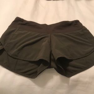 Lululemon speed shorts